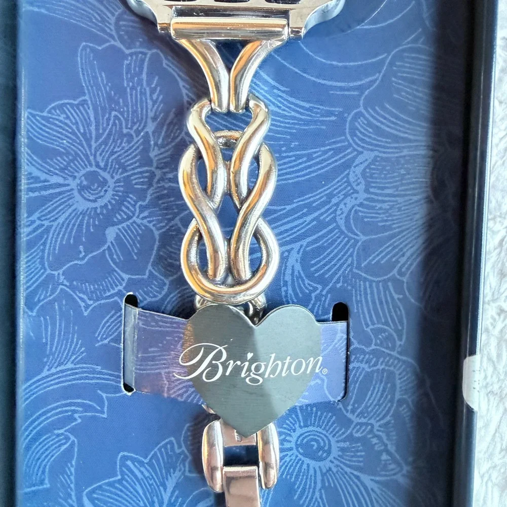 Brighton Silver-Tone Linked Bracelet Apple Watch Band - w/ metal case - Picture 6 of 6